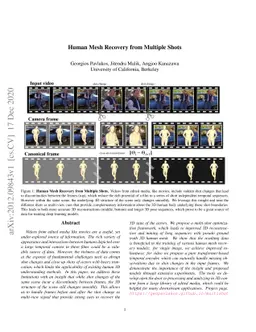 Human Mesh Recovery from Multiple Shots