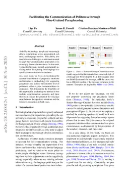 Facilitating the Communication of Politeness through Fine-Grained
  Paraphrasing