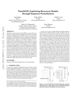 TimeSHAP: Explaining Recurrent Models through Sequence Perturbations
