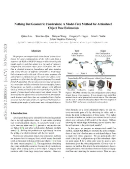 Nothing But Geometric Constraints: A Model-Free Method for Articulated
  Object Pose Estimation