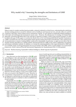 Why model why? Assessing the strengths and limitations of LIME