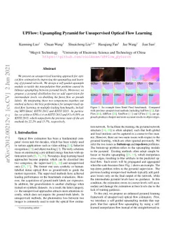 UPFlow: Upsampling Pyramid for Unsupervised Optical Flow Learning