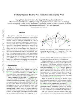 Globally Optimal Relative Pose Estimation with Gravity Prior