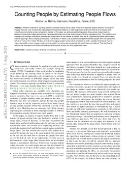 Counting People by Estimating People Flows