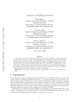 Analysis of Drifting Features