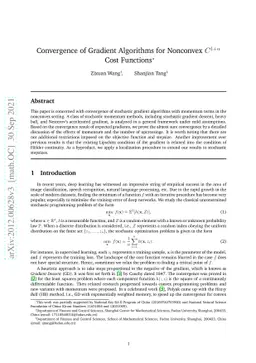 Convergence of Gradient Algorithms for Nonconvex C^{1+alpha} Cost
  Functions
