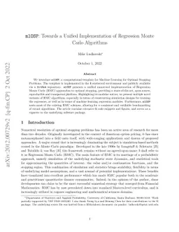 mlOSP: Towards a Unified Implementation of Regression Monte Carlo
  Algorithms