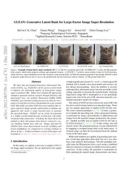 GLEAN: Generative Latent Bank for Large-Factor Image Super-Resolution