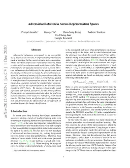 Adversarial Robustness Across Representation Spaces