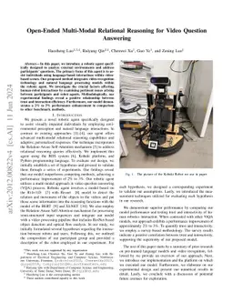 Open-Ended Multi-Modal Relational Reasoning for Video Question Answering