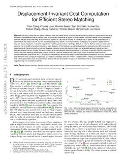 Displacement-Invariant Cost Computation for Efficient Stereo Matching