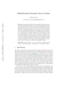 Ship Detection: Parameter Server Variant