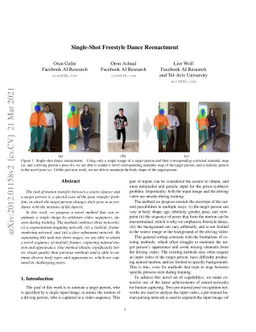 Single-Shot Freestyle Dance Reenactment