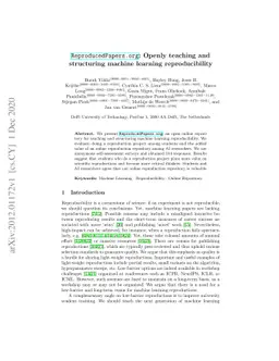 ReproducedPapers.org: Openly teaching and structuring machine learning
  reproducibility