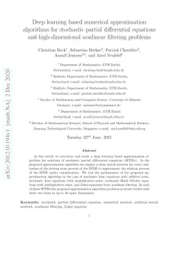 Deep learning based numerical approximation algorithms for stochastic partial differential equations