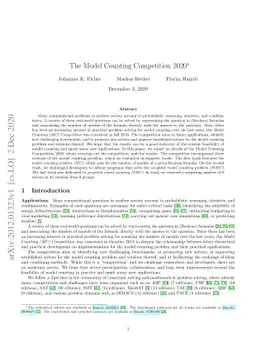 The Model Counting Competition 2020