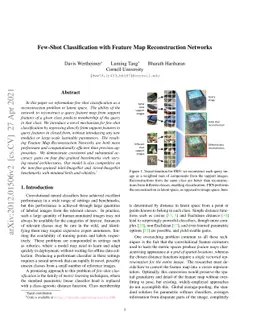 Few-Shot Classification with Feature Map Reconstruction Networks