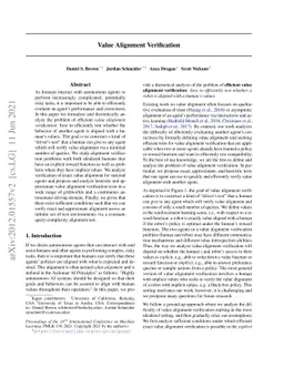 Value Alignment Verification