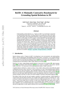 Rel3D: A Minimally Contrastive Benchmark for Grounding Spatial Relations
  in 3D