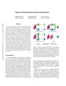 Single-shot Path Integrated Panoptic Segmentation