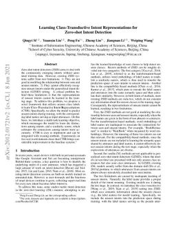 Learning Class-Transductive Intent Representations for Zero-shot Intent
  Detection