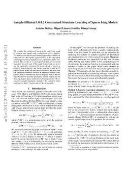 Sample-Efficient L0-L2 Constrained Structure Learning of Sparse Ising
  Models