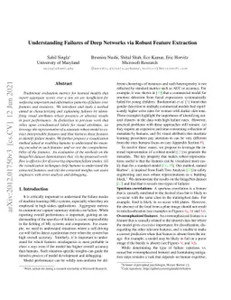Understanding Failures of Deep Networks via Robust Feature Extraction