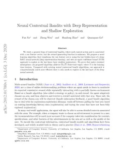 Neural Contextual Bandits with Deep Representation and Shallow
  Exploration