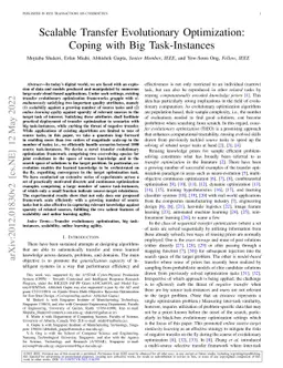 Scalable Transfer Evolutionary Optimization: Coping with Big Task
  Instances