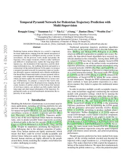 Temporal Pyramid Network for Pedestrian Trajectory Prediction with
  Multi-Supervision