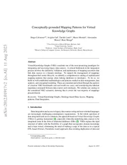 Mapping Patterns for Virtual Knowledge Graphs