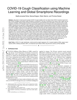 COVID-19 Cough Classification using Machine Learning and Global
  Smartphone Recordings