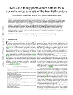 IMAGO: A family photo album dataset for a socio-historical analysis of
  the twentieth century