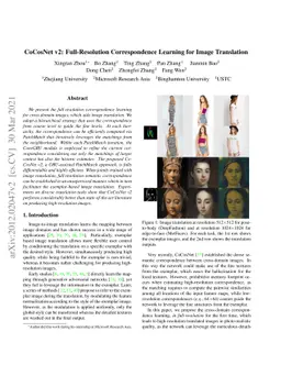 CoCosNet v2: Full-Resolution Correspondence Learning for Image
  Translation