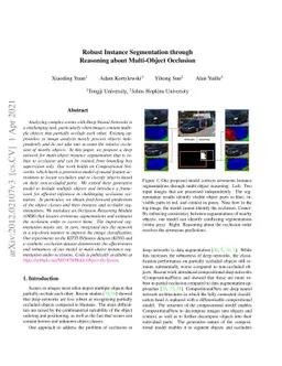 Robust Instance Segmentation through Reasoning about Multi-Object
  Occlusion