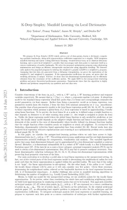 K-Deep Simplex: Deep Manifold Learning via Local Dictionaries