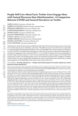 People Still Care About Facts: Twitter Users Engage More with Factual
  Discourse than Misinformation--A Comparison Between COVID and General
  Narratives on Twitter