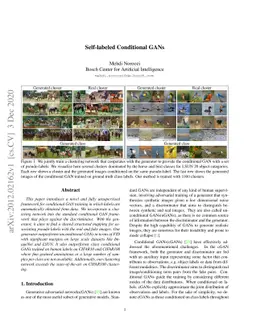Self-labeled Conditional GANs