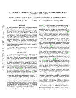 Efficient power allocation using graph neural networks and deep
  algorithm unfolding