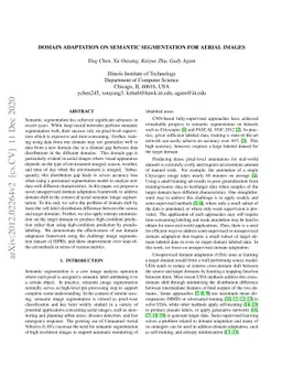 Domain Adaptation on Semantic Segmentation for Aerial Images