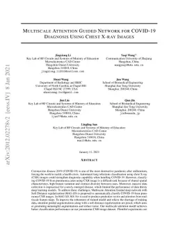 Multiscale Attention Guided Network for COVID-19 Diagnosis Using Chest
  X-ray Images