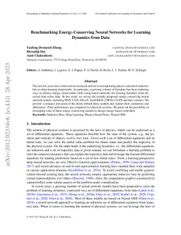 Benchmarking Energy-Conserving Neural Networks for Learning Dynamics
  from Data