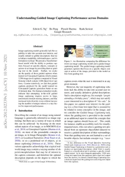 Understanding Guided Image Captioning Performance across Domains