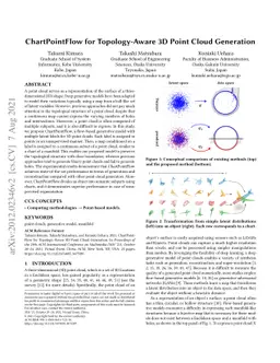 ChartPointFlow for Topology-Aware 3D Point Cloud Generation