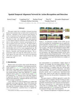 Spatial-Temporal Alignment Network for Action Recognition and Detection