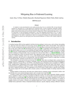 Mitigating Bias in Federated Learning