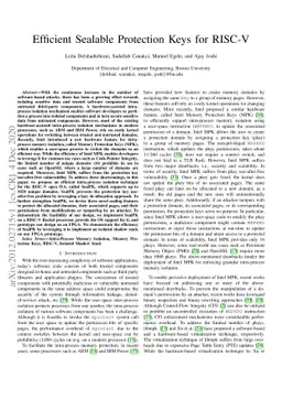 Efficient Sealable Protection Keys for RISC-V
