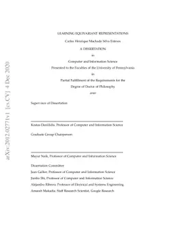 Learning Equivariant Representations