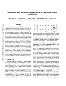 Encoding the latent posterior of Bayesian Neural Networks for
  uncertainty quantification