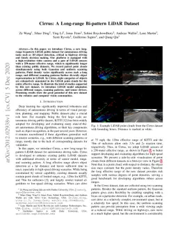 Cirrus: A Long-range Bi-pattern LiDAR Dataset